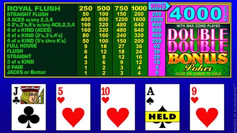 Играть бесплатно в игровой автомат Double Double Bonus Poker